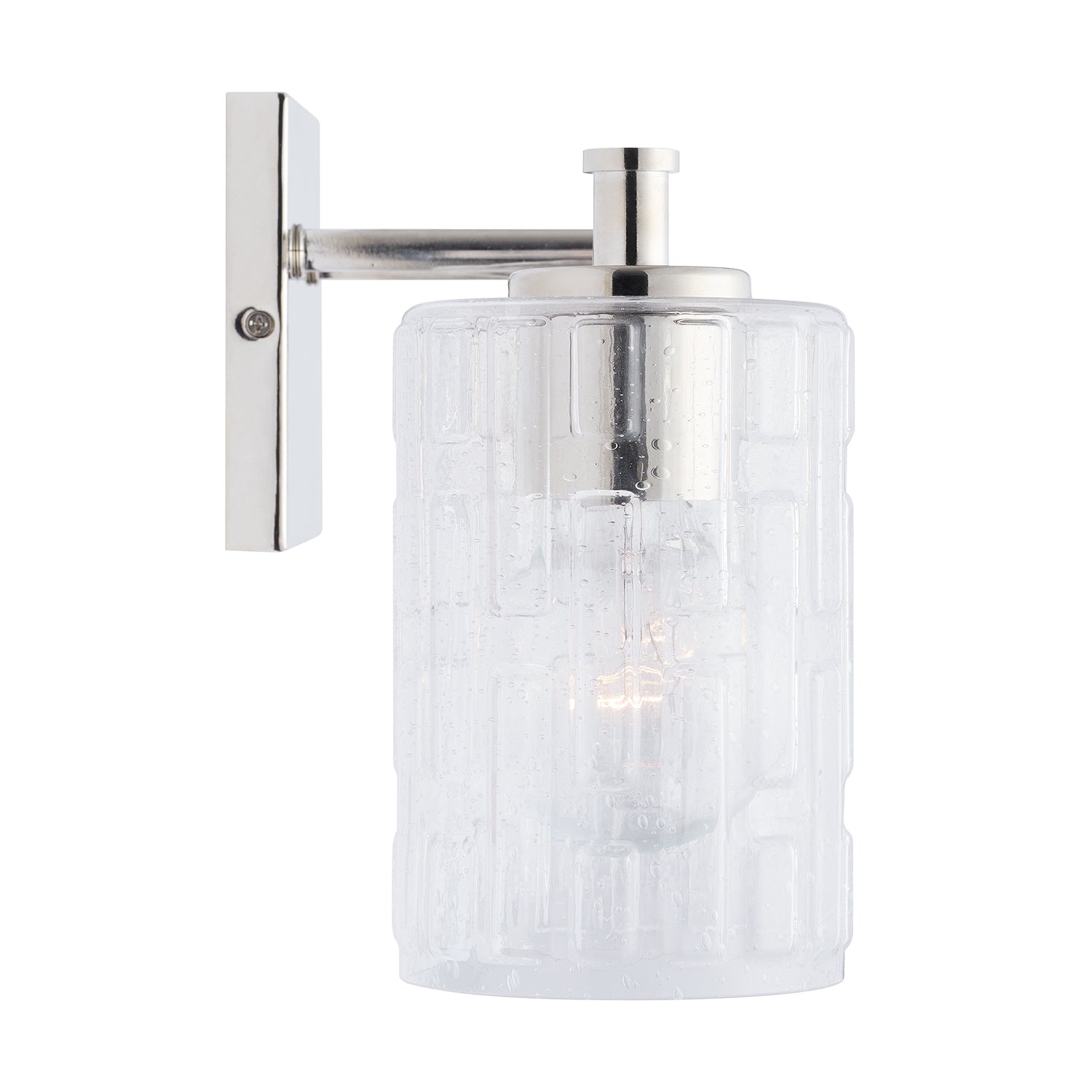 Emerson 3-Light 23 in Bathroom Vanity Light with Clear Textured Gass Shade
