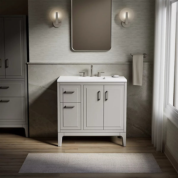 Seer 36 in Bathroom Vanity Cabinet with Sink and Quartz Top