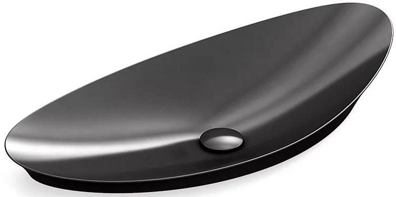 Veil 38-1/2 in Oval Bathroom Vessel Sink, No Overflow