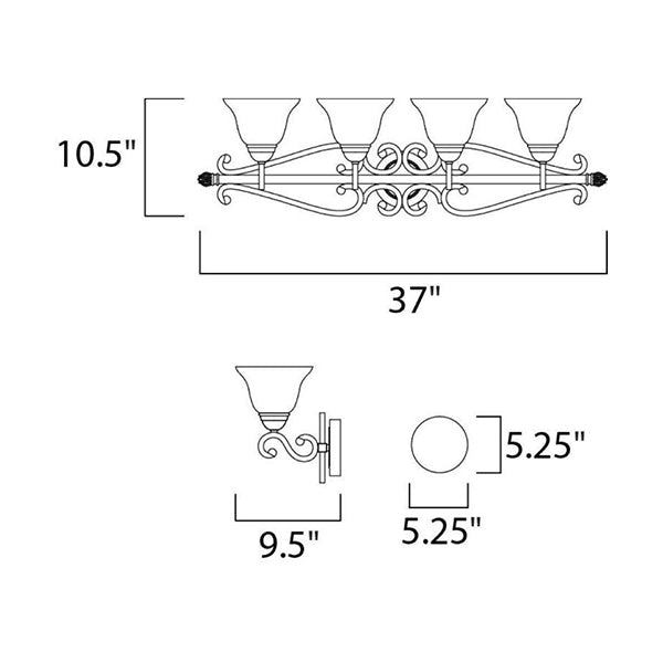 Wac Lighting WS-240926-CS-BK