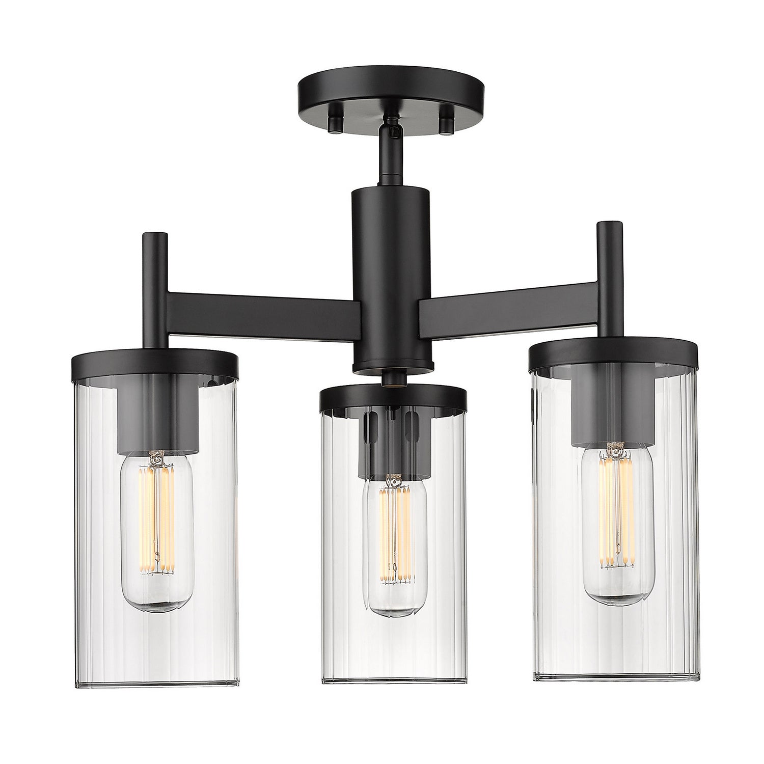 Golden Lighting 7011-3SF BLK-CLR: 1036741-2.jpg
