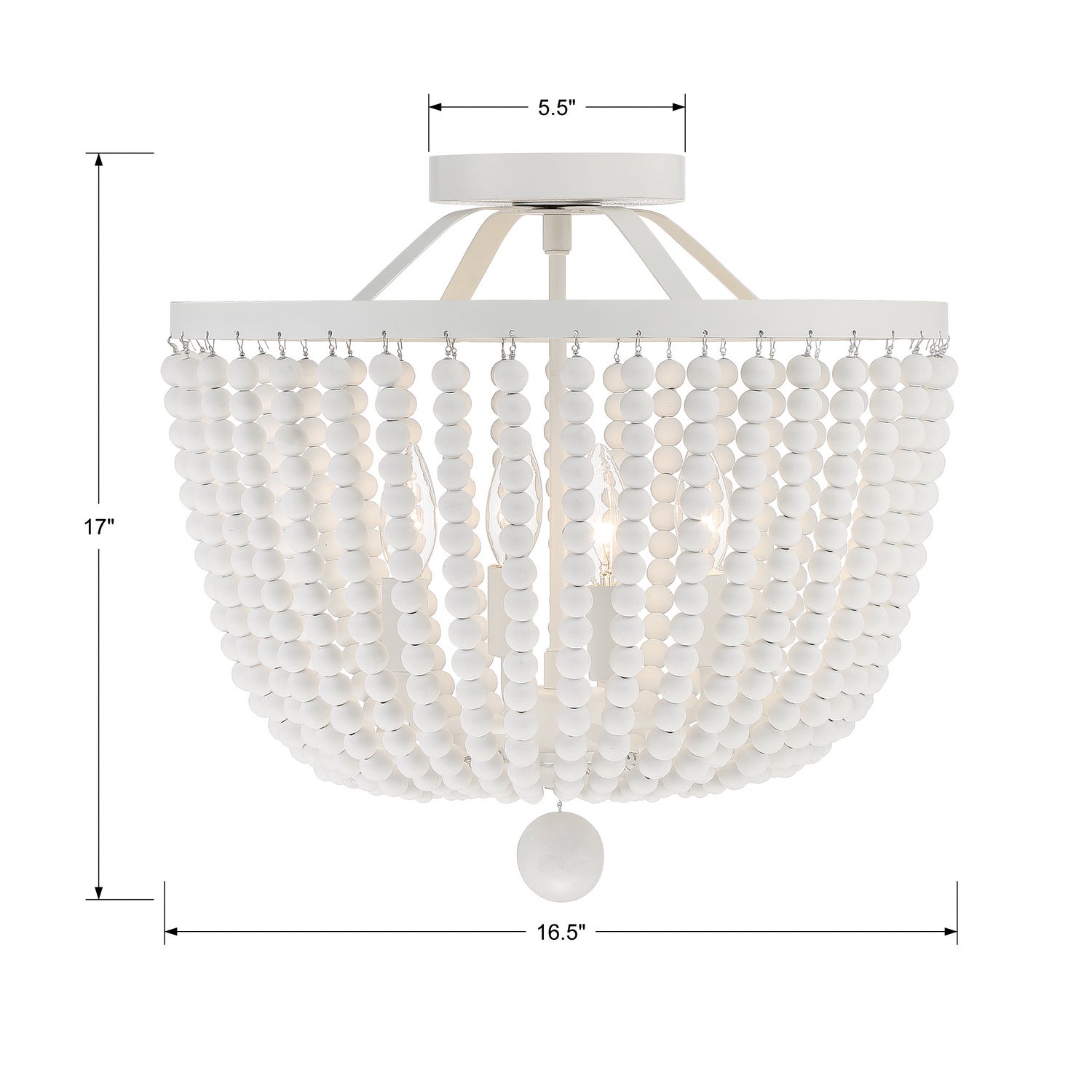 Rylee 4-Light Semi-Flush Mount Ceiling Light