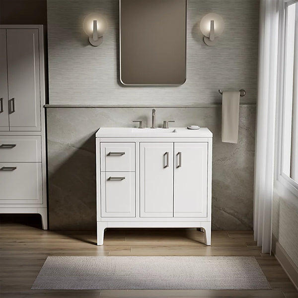 Seer 36 in Bathroom Vanity Cabinet with Sink and Quartz Top