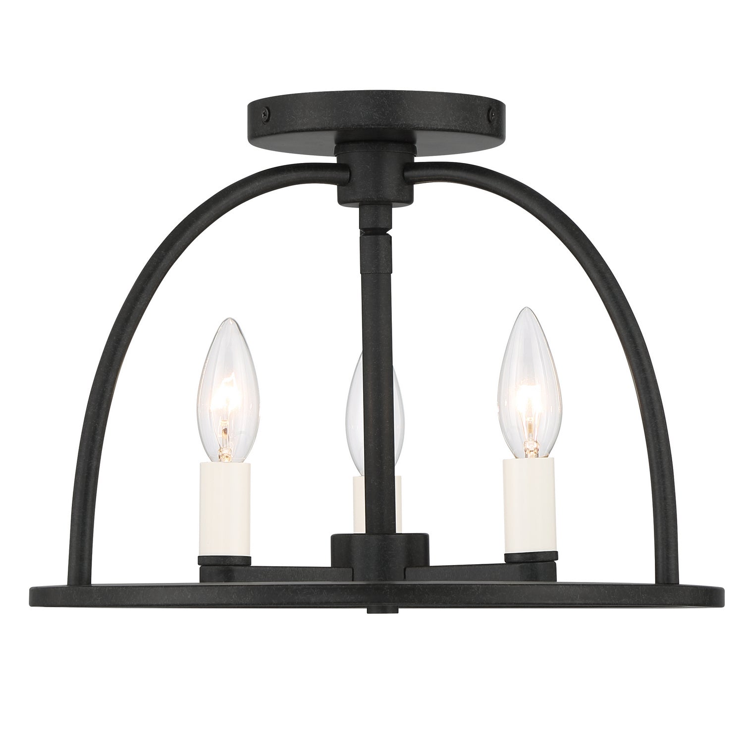 Abbott 3-Light Semi-Flush Mount Ceiling Light