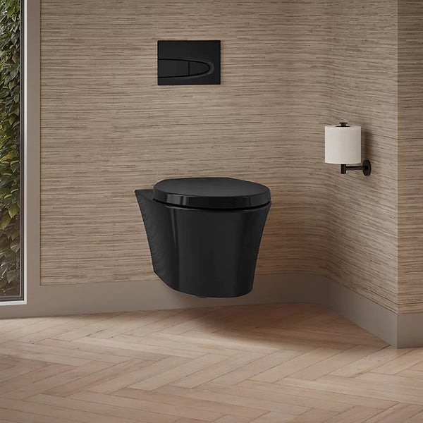 Veil 1.6 GPF Wall Hung Dual-Flush Compact Elongated Toilet