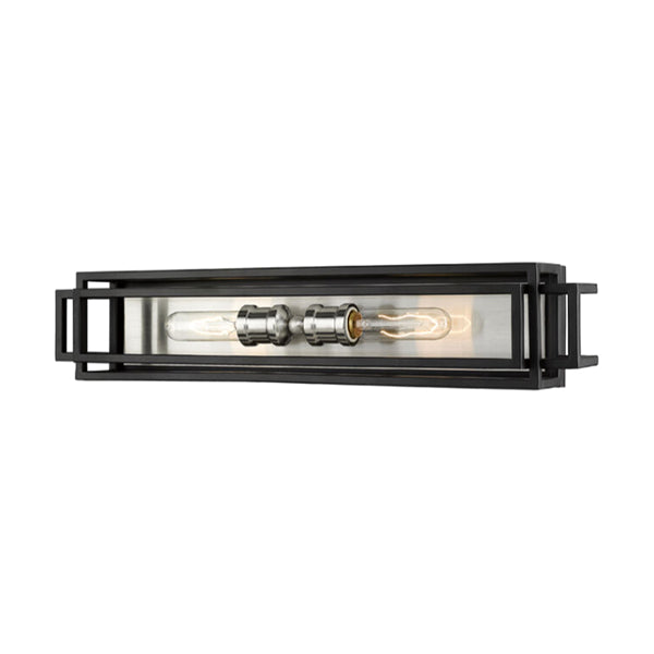 Z-Lite 454-2V-BK-BN