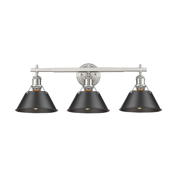 Golden Lighting 3306-BA3 PW-BLK