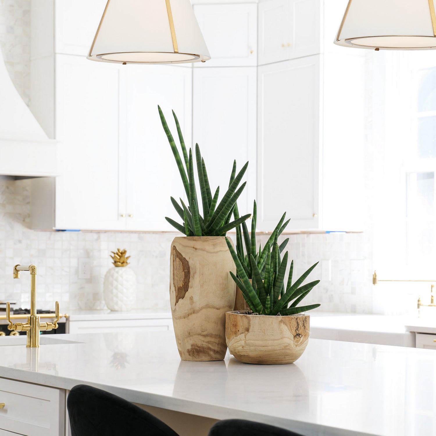 Fulton 20 in 3 Light Pendant with Silk Shade