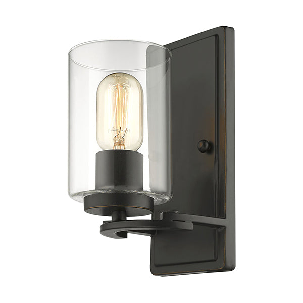 Golden Lighting 7041-1W BLK-CLR: 78341_1.jpg (Variant Image)