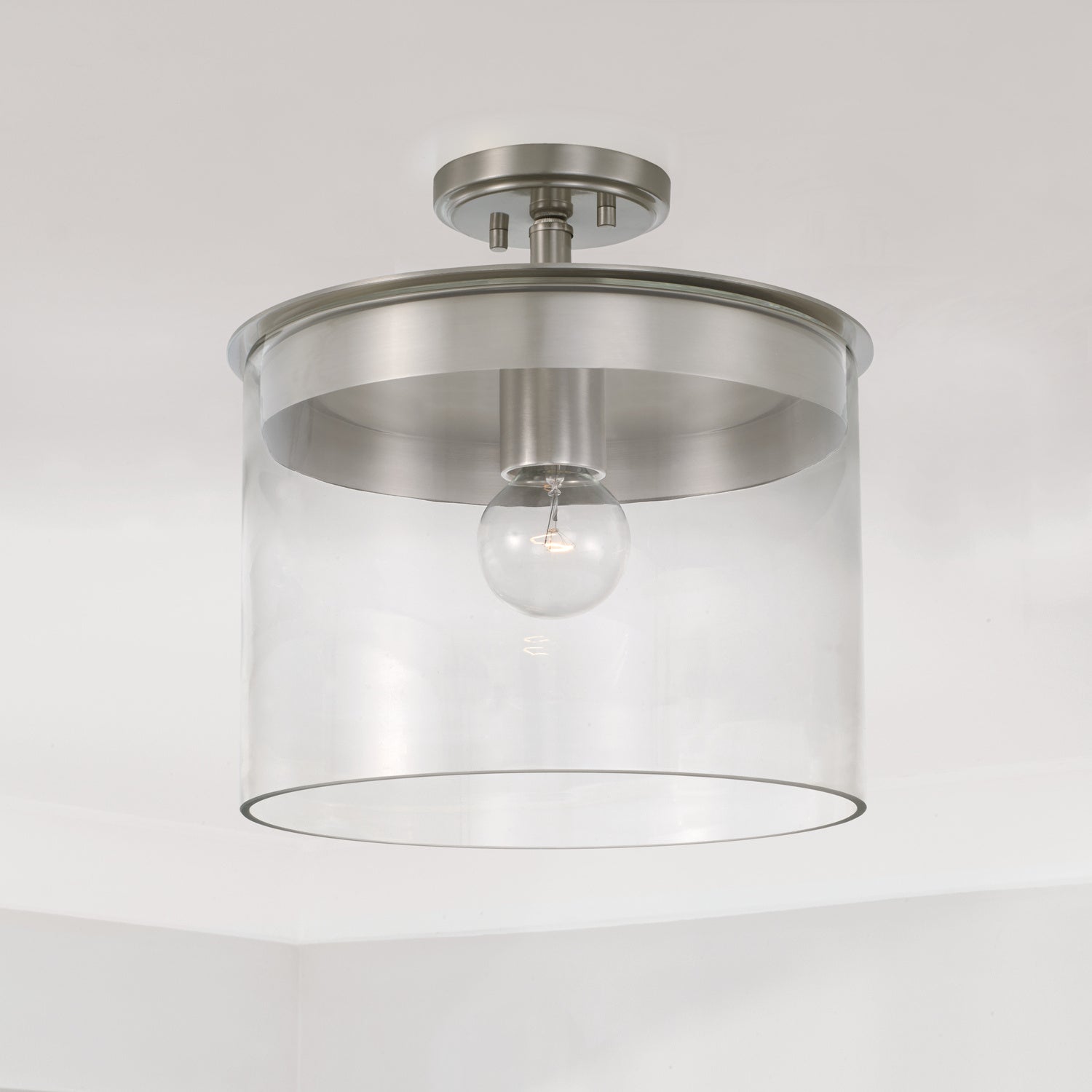 Mason 1-Light Mini Dual Mount Semi-Flush Mount Light