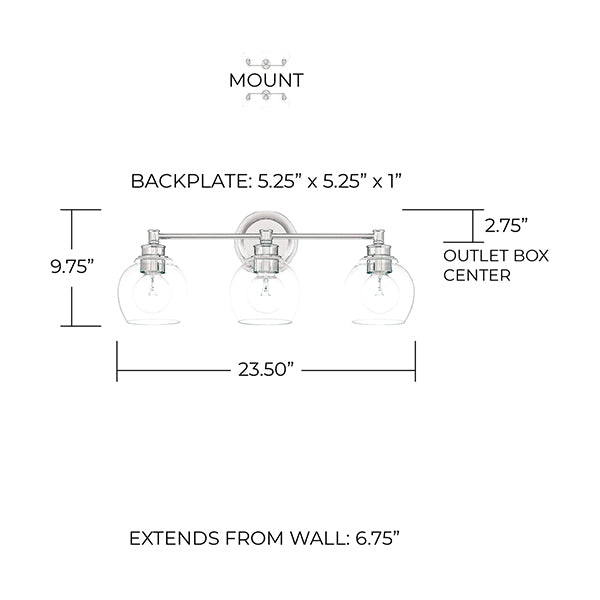Capital Lighting 8523AS-CR