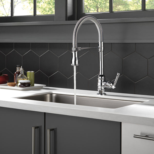 Broderick Pull-Down Kitchen Faucet with Spring Spout