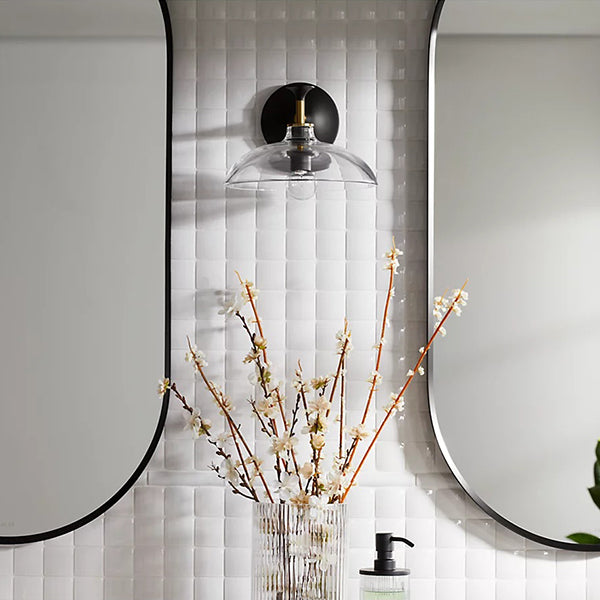Tone 1-Light Sconce with Clear Glass Shade