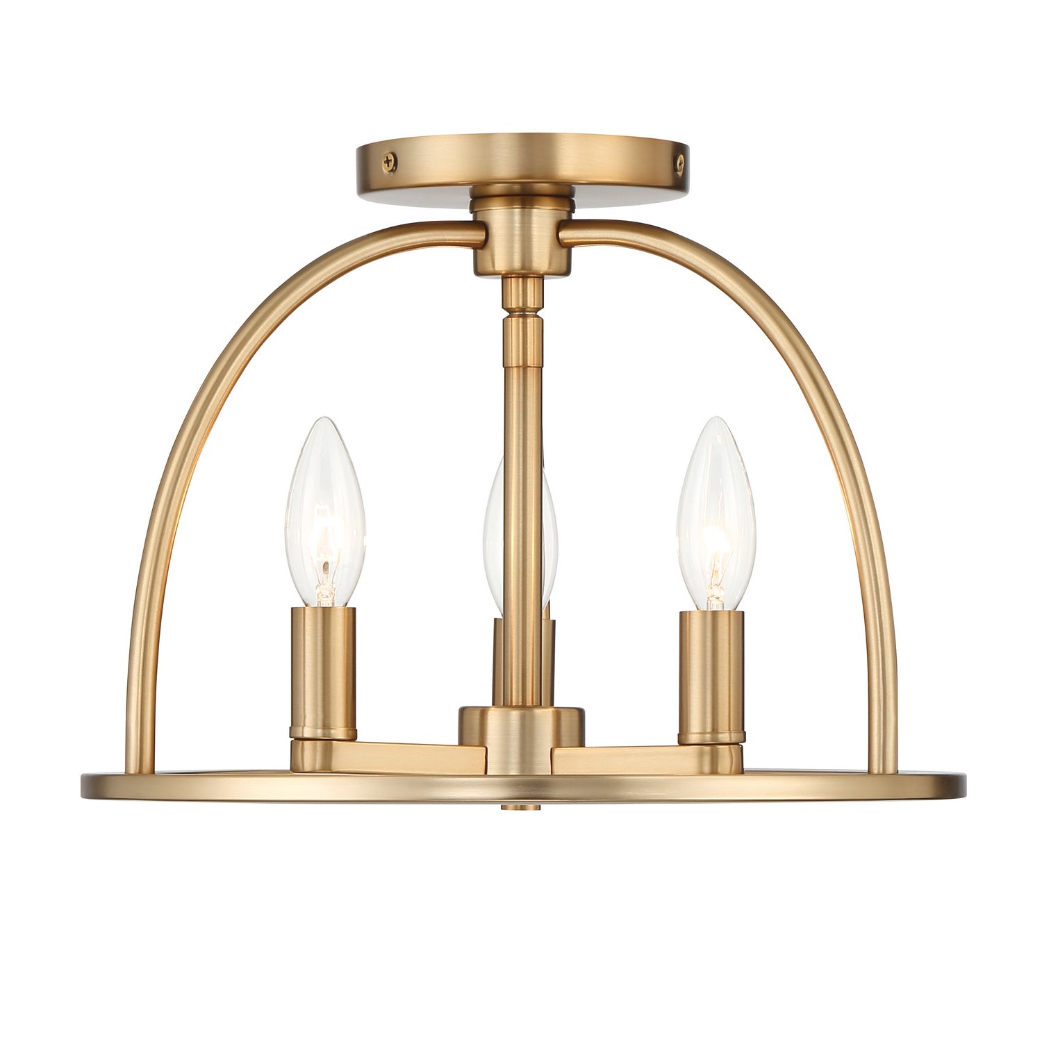 Abbott 3-Light Semi-Flush Mount Ceiling Light