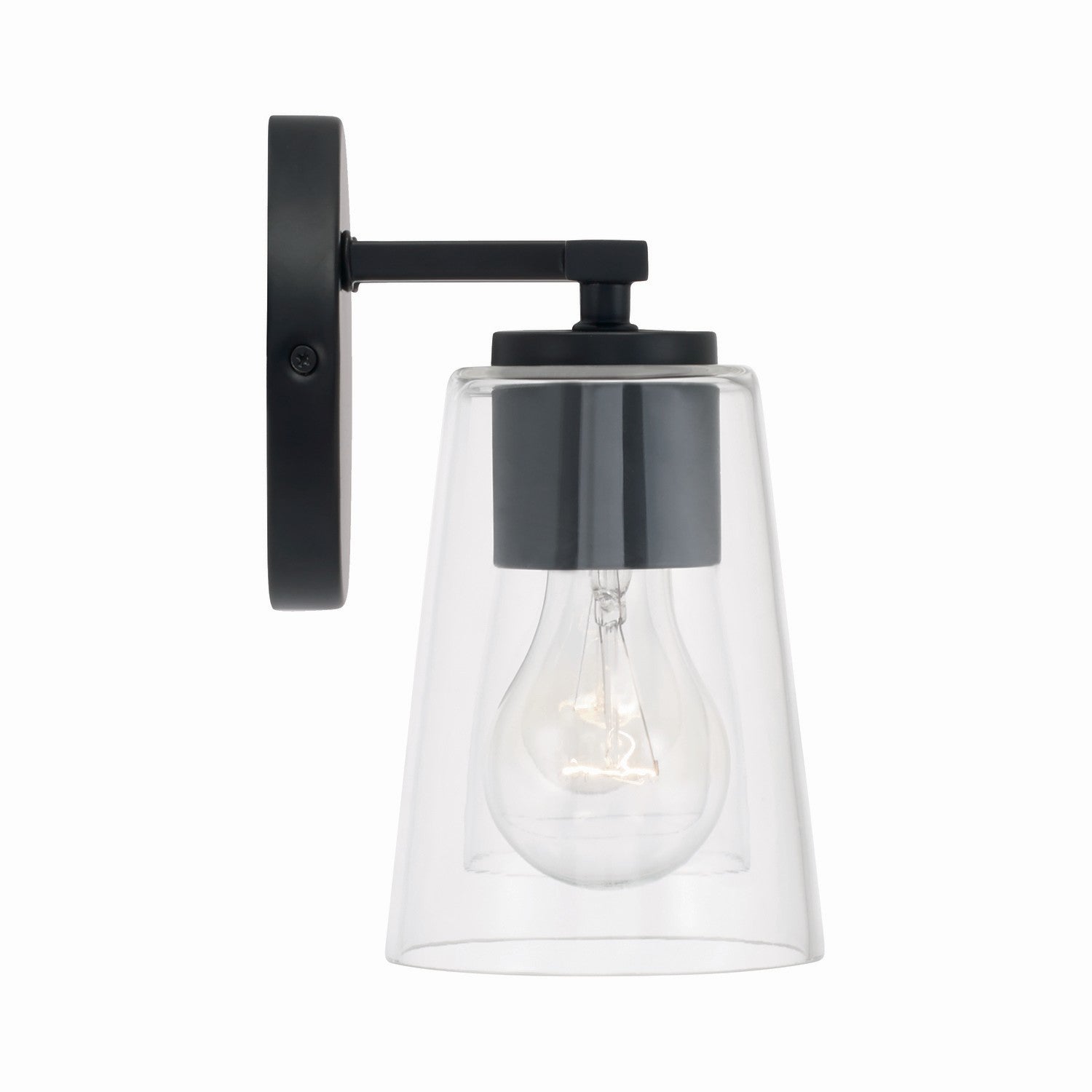 Portman 2-Light 14-1/2 in Bathroom Vanity Light with Clear Glass Shade