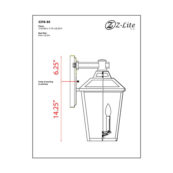 Z-Lite 539B-BK