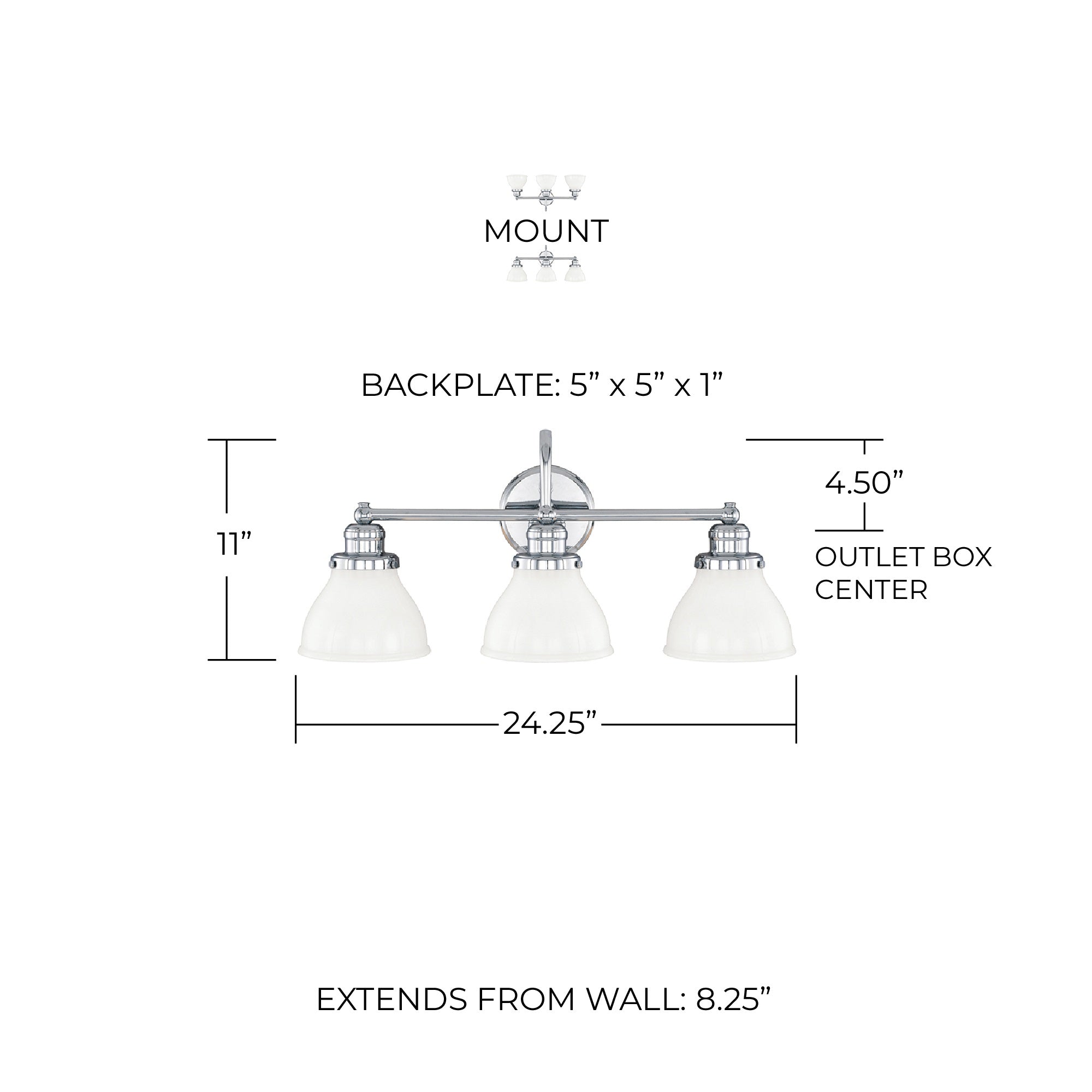 Capital Lighting 8303CH-128