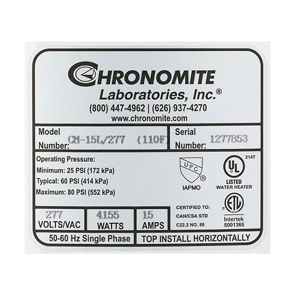Chronomite CM-15L/277