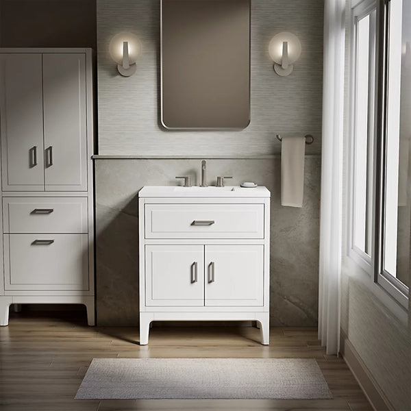 Seer 30 in Bathroom Vanity Cabinet with Sink and Quartz Top