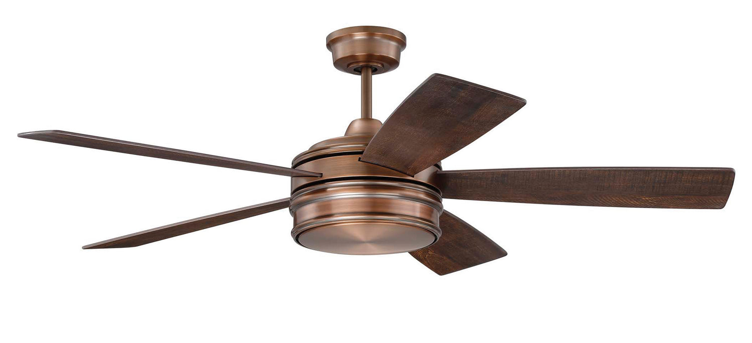 Braxton 52 in 5 Blade Reversible Ceiling Fan with Light