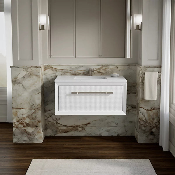 Enivo 36 in Wall-Hung Bathroom Vanity Cabinet