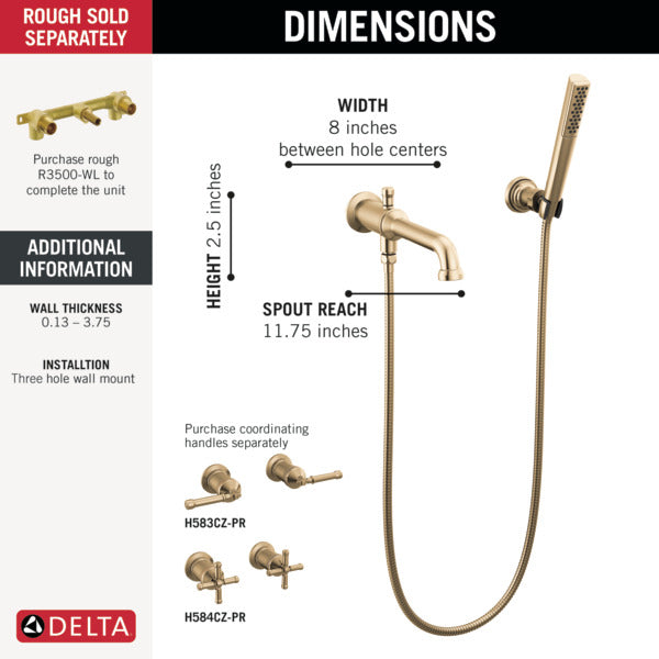Delta T5784-CZ-PR-LHP-WL