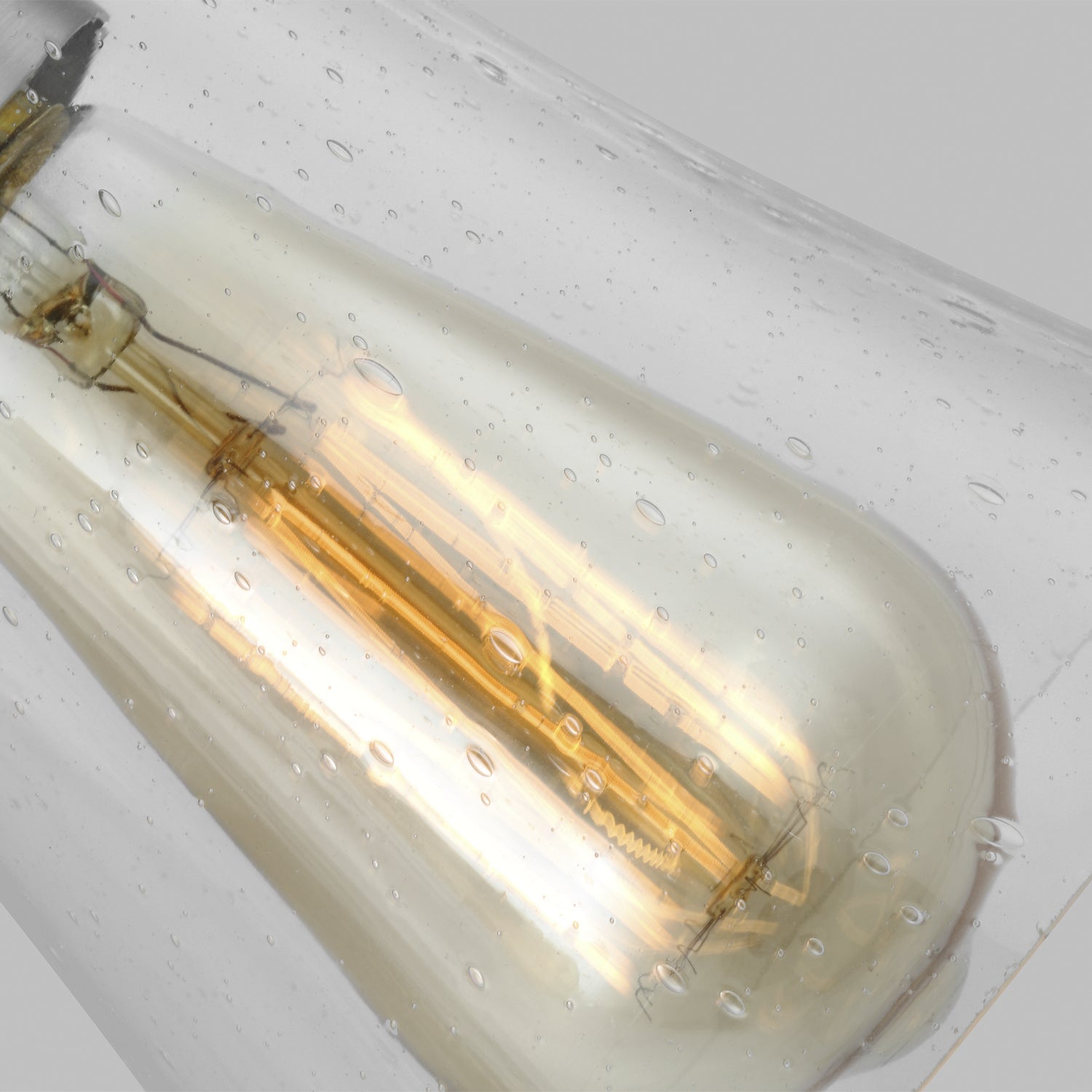 Monterro 3-Light Bathroom Vanity Light with Clear Seedy Glass Shade