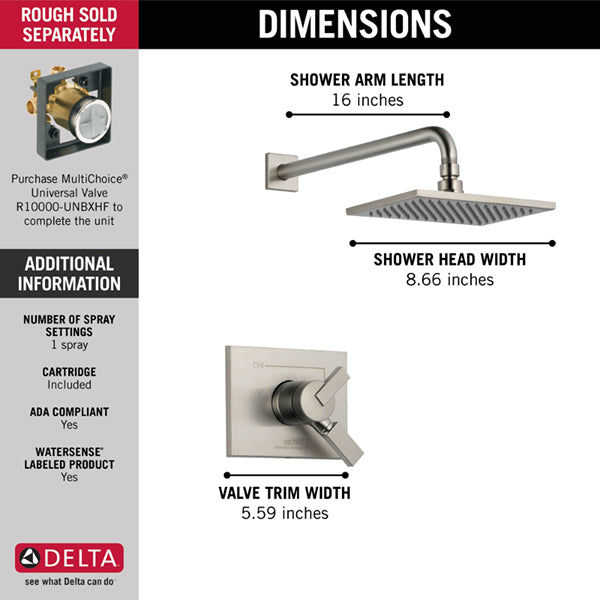 Delta T17253-SS-WE