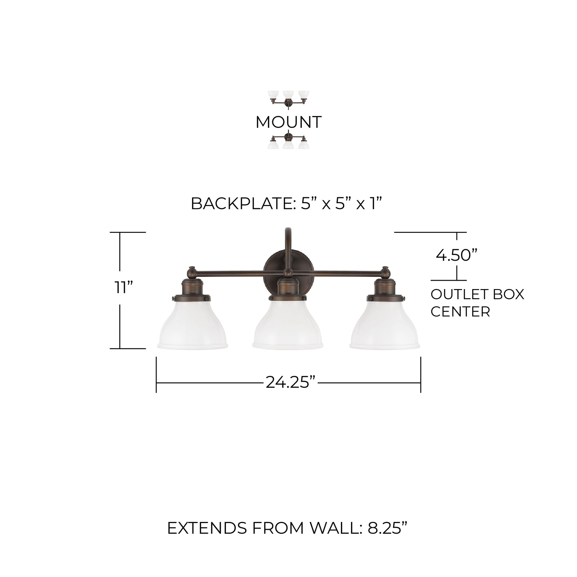 Capital Lighting 8303BB-128: 8303BB-128_DIM.jpg