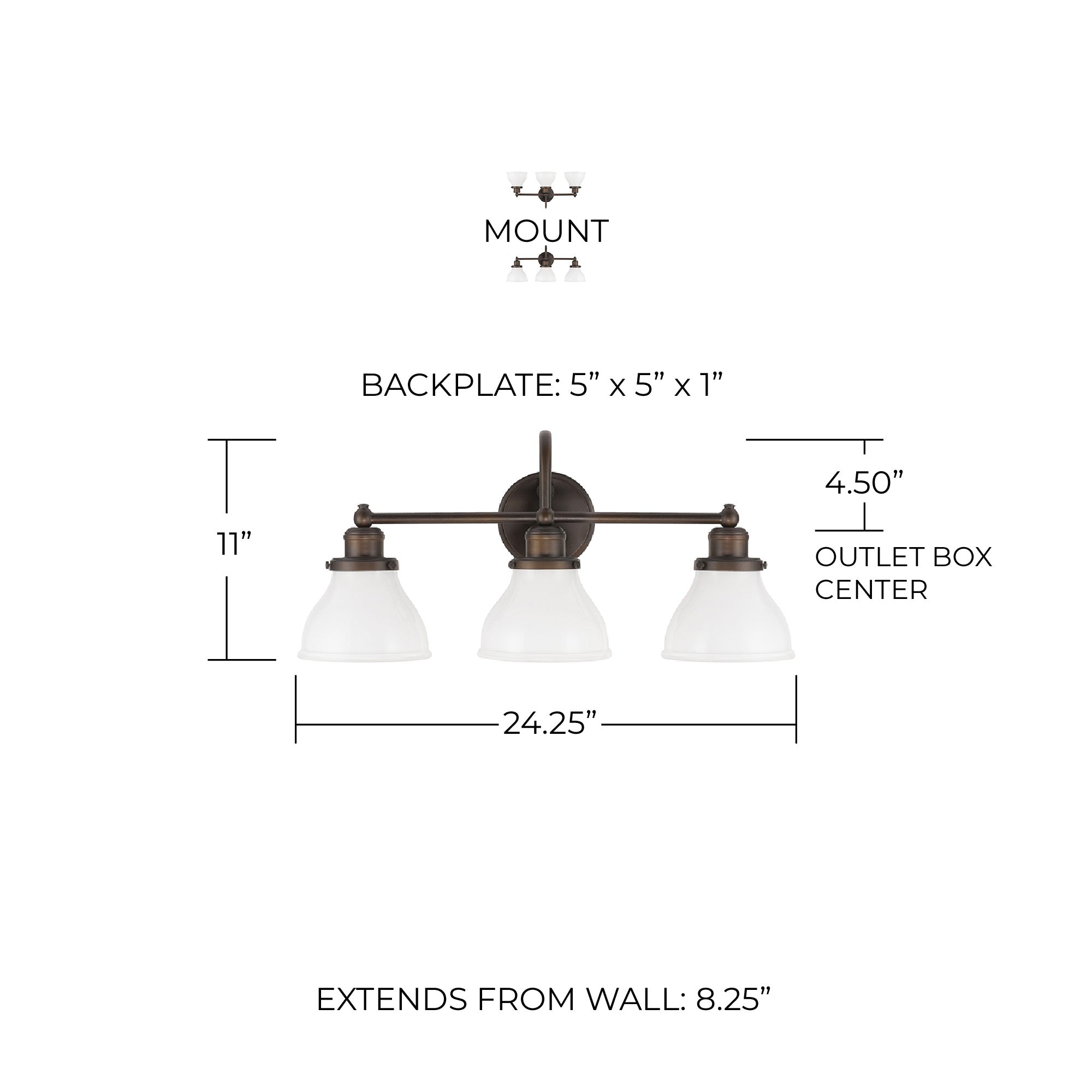 Capital Lighting 8303BB-128: 8303BB-128_DIM.jpg