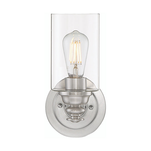 Dardyn 1-Light Wall Sconce with Clear Glass Shade