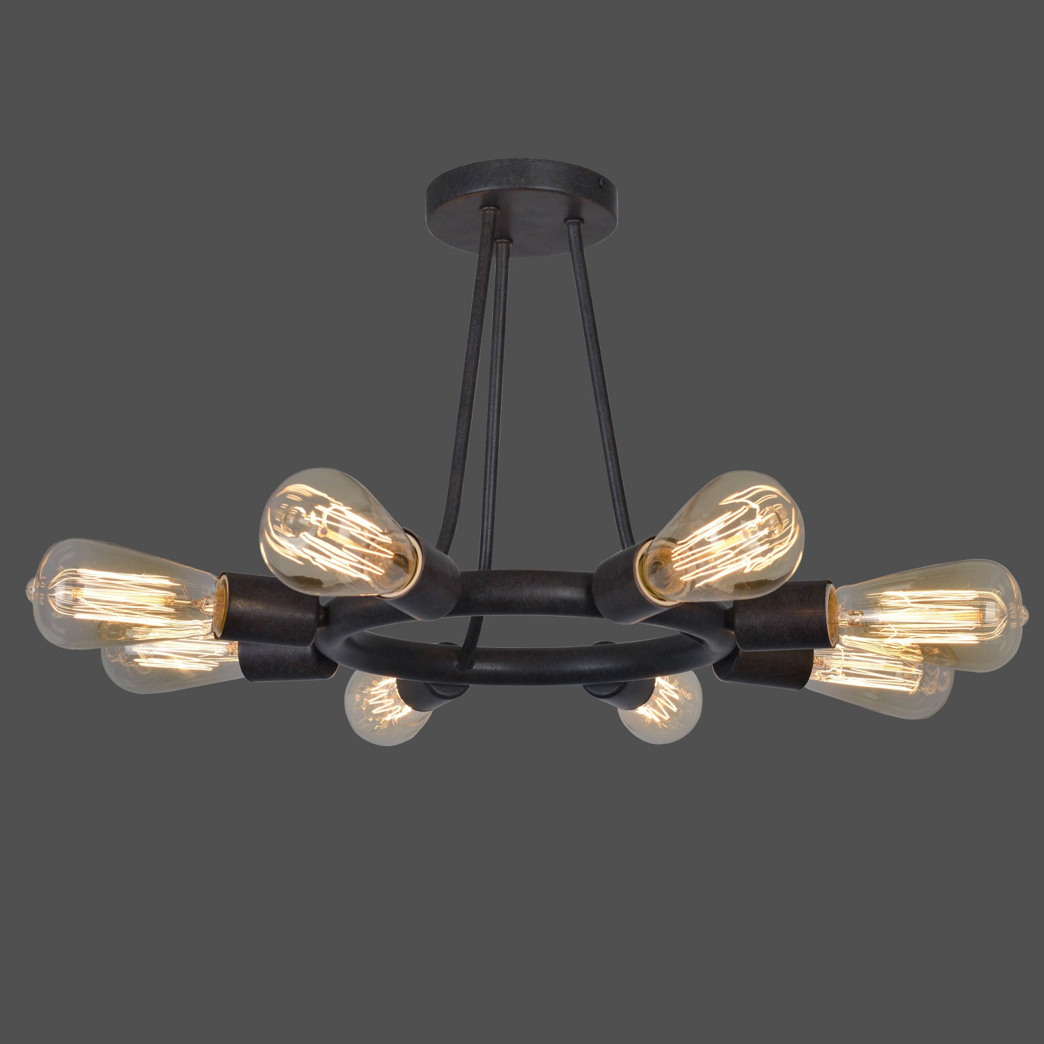 Dakota 8-Light Semi-Flush Mount Ceiling Light