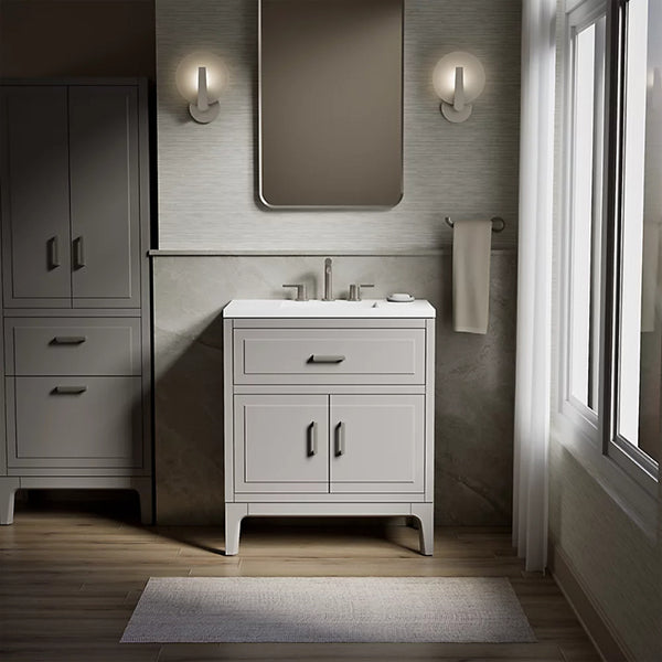 Seer 30 in Bathroom Vanity Cabinet with Sink and Quartz Top