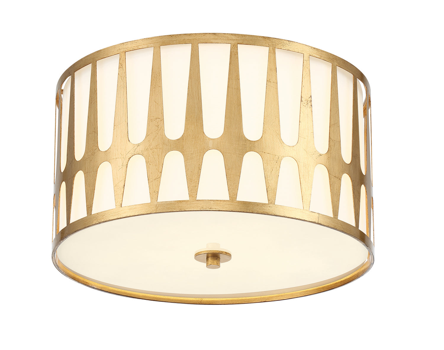 Royston 18 in Flush Mount, Black