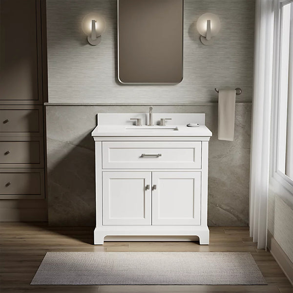 Charlemont 36 in Bathroom Vanity Cabinet with Sink and Quartz Top