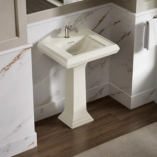 Memoirs Classic 24-3/16 in Single Hole Rectangular Pedestal Bathroom Sink