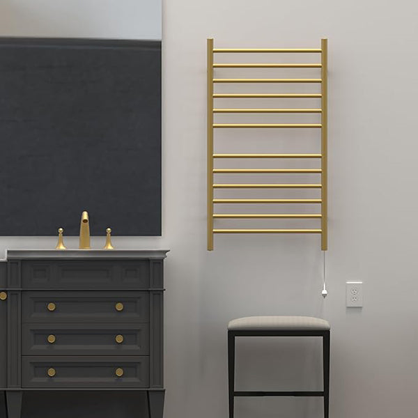 Radiant Straight 12 Bar Towel Warmer