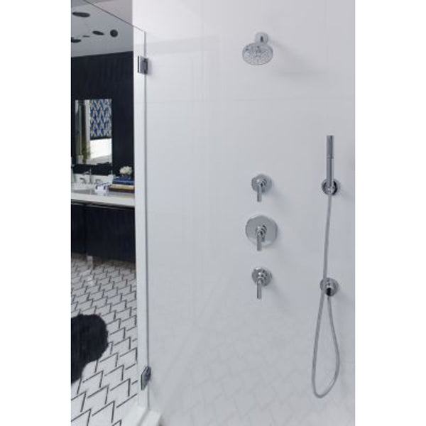 Foundations 5-1/4 in Transitional Showerhead with Arm