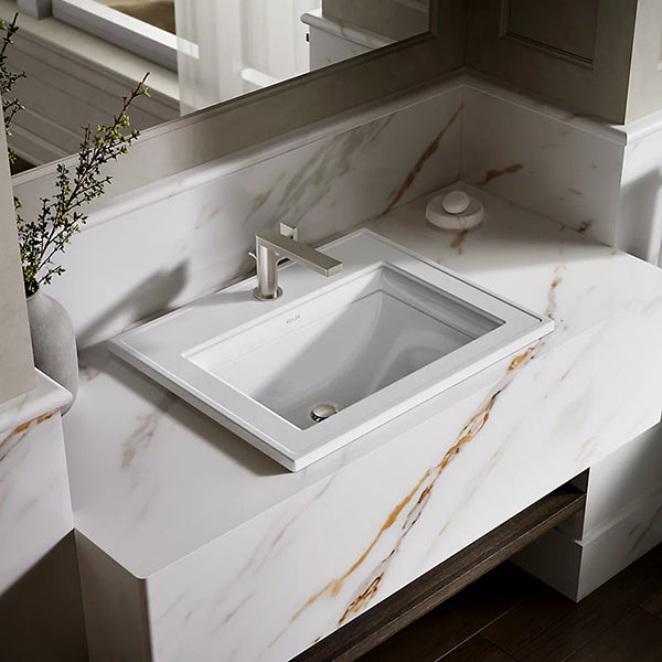 Memoirs Stately 22-3/4 in Single Hole Rectangular Drop-In Bathroom Sink