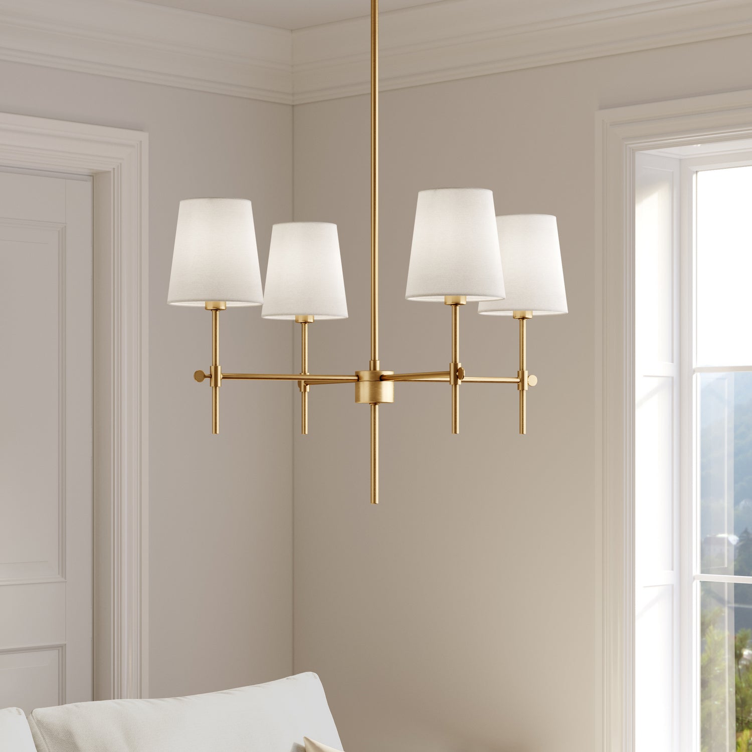 Baker 4-Light Small Chandelier
