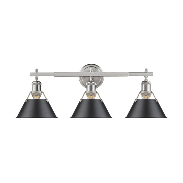 Golden Lighting 3306-BA3 PW-BLK