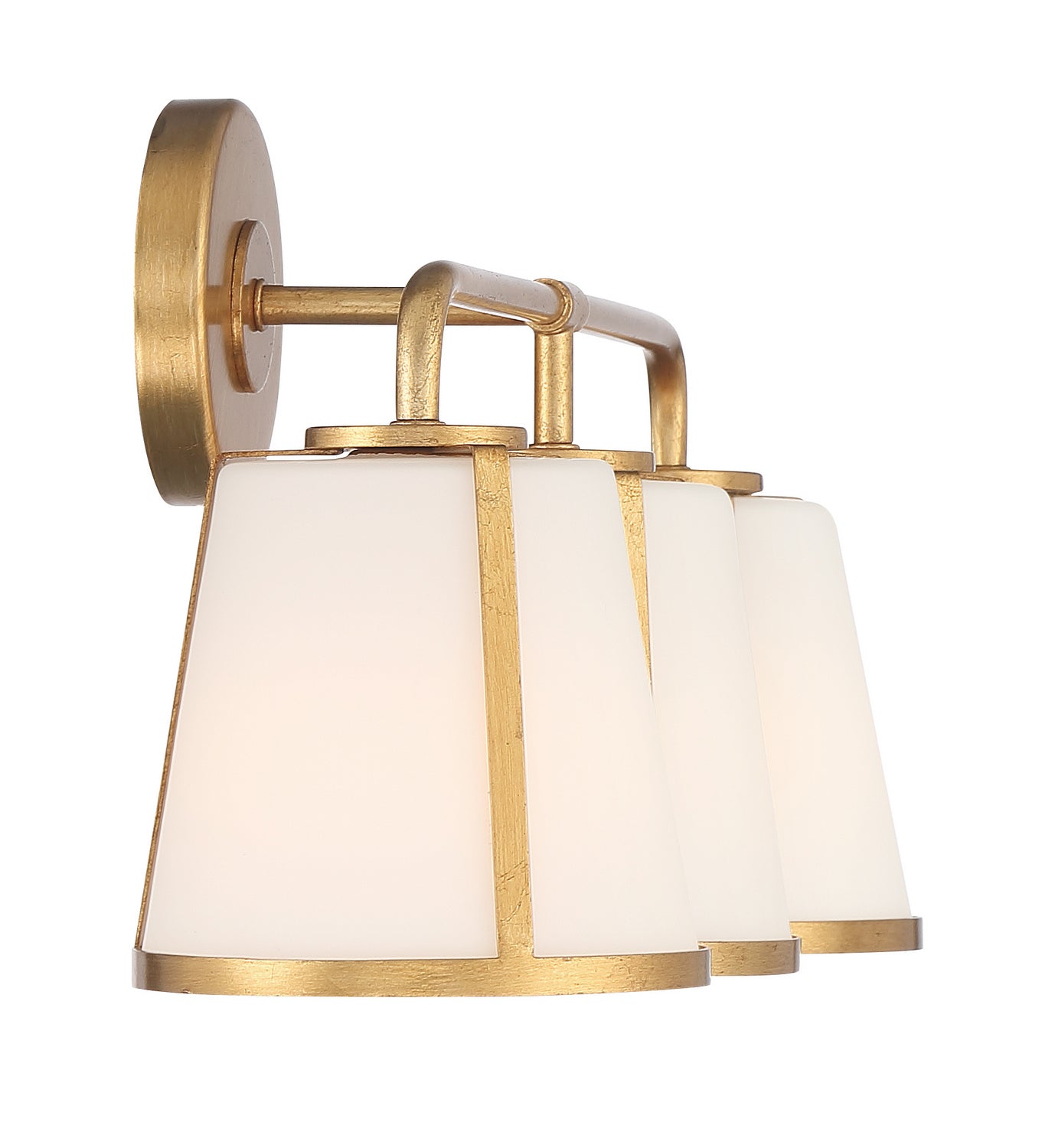 Fulton 3-Light Bathroom Vanity Light with Glass Shade