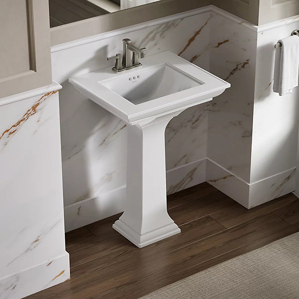 Memoirs Stately 24-1/2 in 4 in Centerset Rectangular Pedestal Bathroom Sink