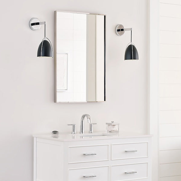 Norman 1-Light Wall Sconce with Metal Shade