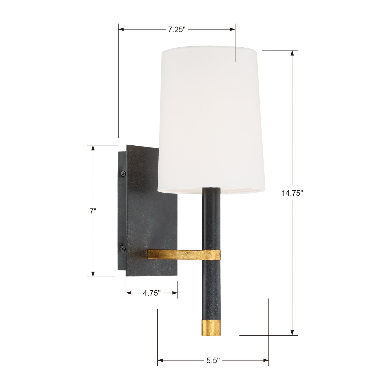 Crystorama WES-9901-BK-GA