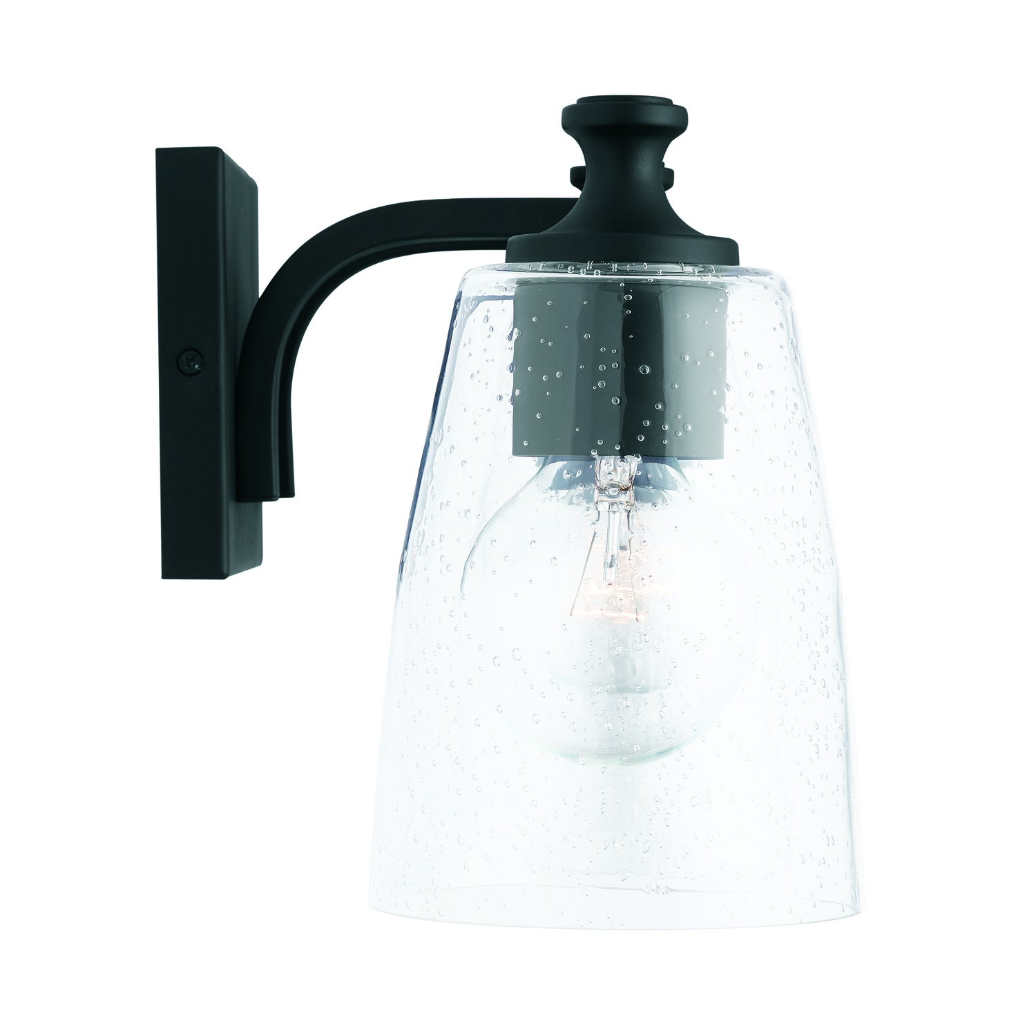 Myles 3-Light 23 in Bathroom Vanity Light with Clear Seedy Glass Shades