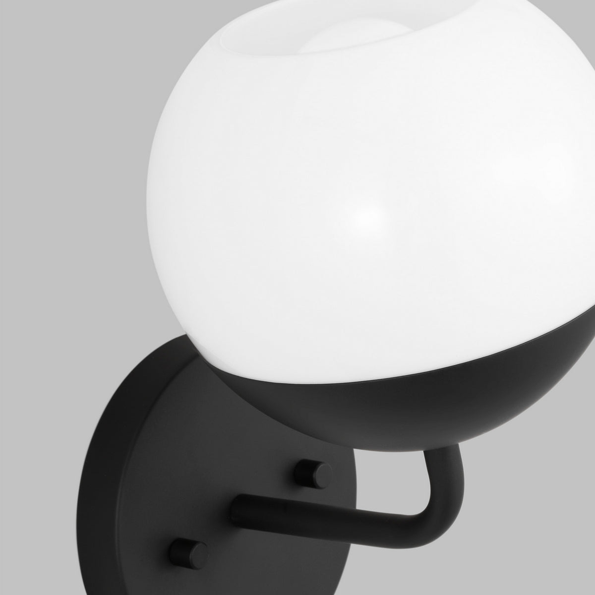 Alvin 1-Light 6-1/4 in Wall Sconce with Milk Glass Shade
