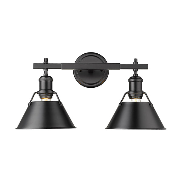 Golden Lighting 3306-BA2 BLK-BLK