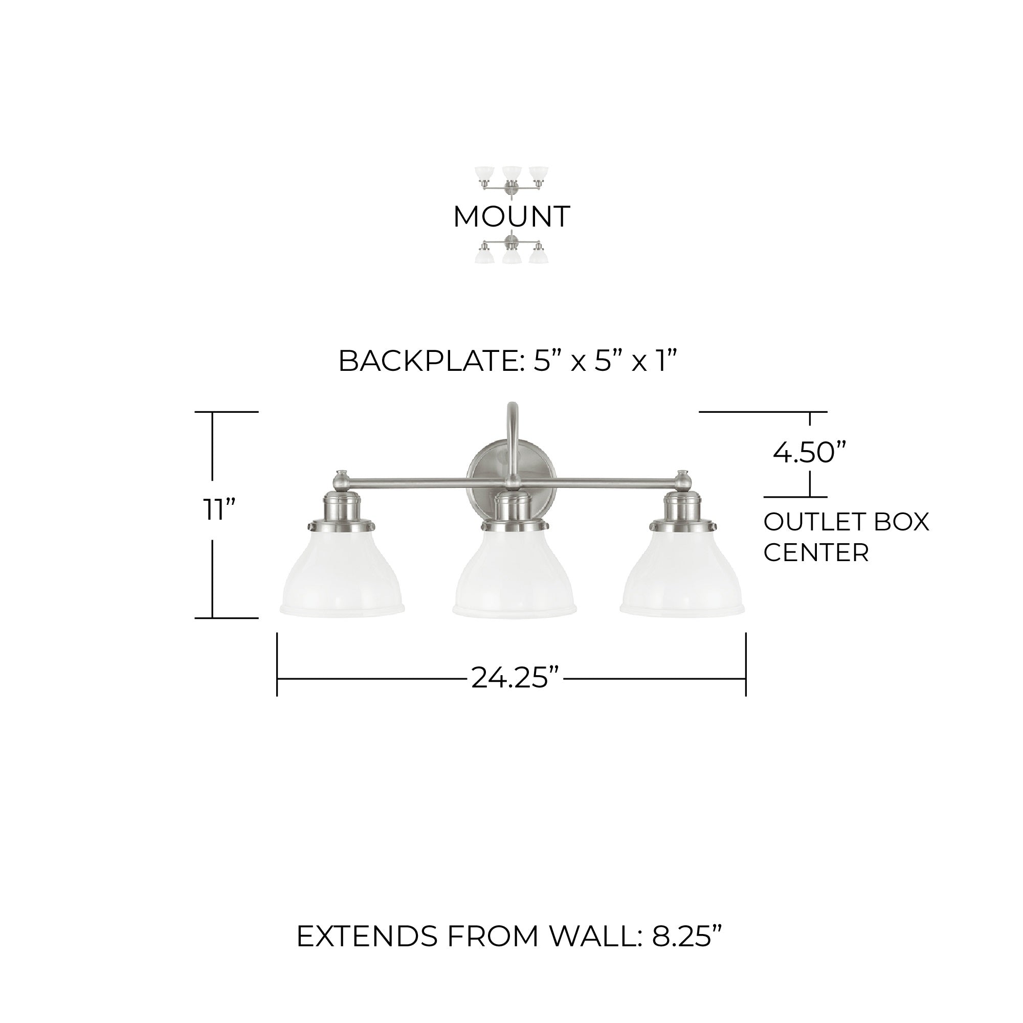 Capital Lighting 8303CH-128