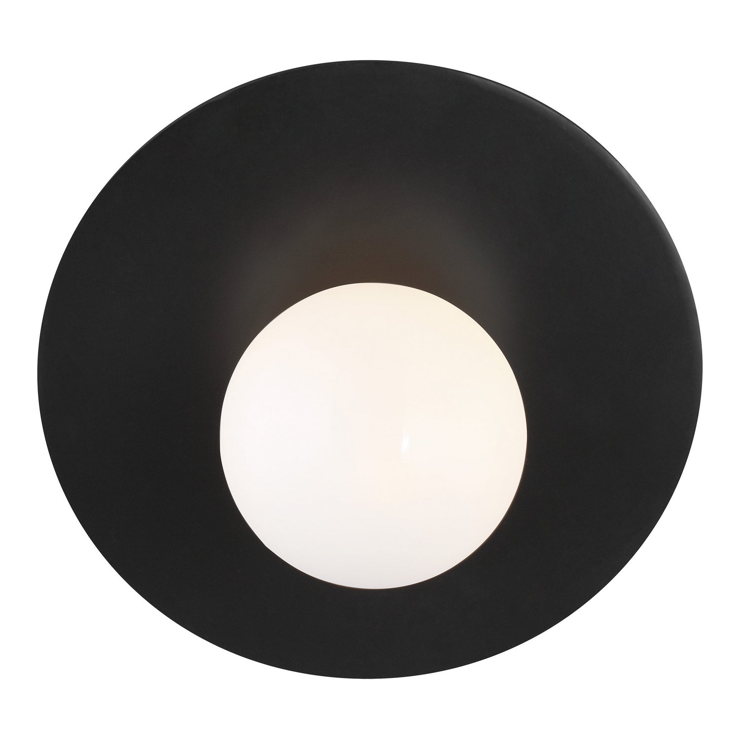 Nodes 1-Light LED Wall Sconce with Milk Glass Shade